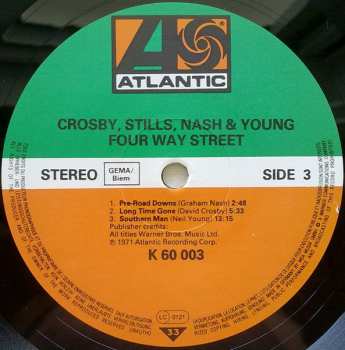 2LP Crosby, Stills, Nash & Young: 4 Way Street