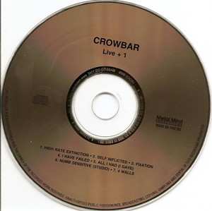 CD Crowbar: Live + 1 LTD