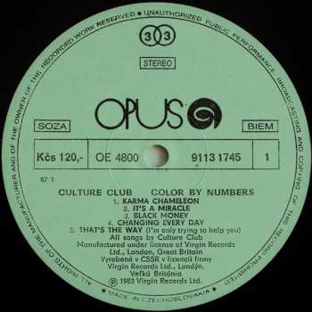 LP Culture Club: Colour By Numbers