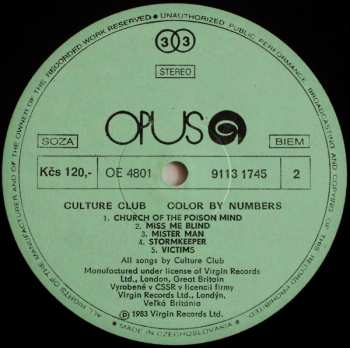 LP Culture Club: Colour By Numbers