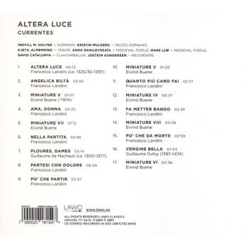 CD Currentes: Altera Luce