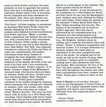 CD Curtis Fuller: Keep It Simple