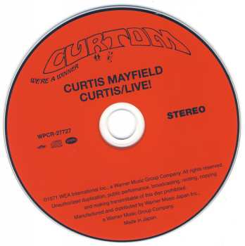 CD Curtis Mayfield: Curtis / Live! LTD