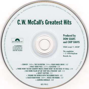 CD C.W. McCall: C.W. McCall's Greatest Hits