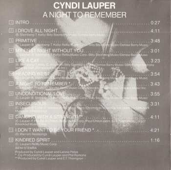 CD Cyndi Lauper: A Night To Remember