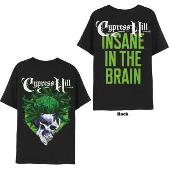 Merch Cypress Hill: Cypress Hill Unisex T-shirt: Insane In The Brain (back Print) (small) S
