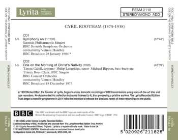 2CD BBC Singers: Symphony No. 2 / Ode On The Morning Of Christ's Nativity