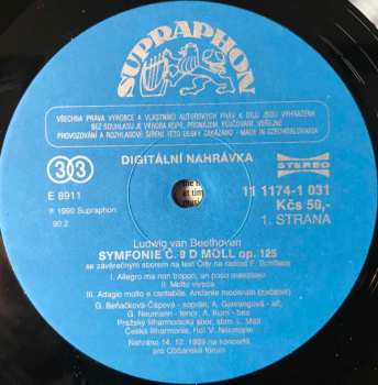 LP The Czech Philharmonic Orchestra: Symphony No. 9 (Koncert Pro Občanské Fórum = A Concert For The Civic Forum)