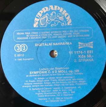 LP The Czech Philharmonic Orchestra: Symphony No. 9 (Koncert Pro Občanské Fórum = A Concert For The Civic Forum)