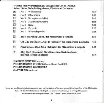 2CD Czeslaw Marek: Songs & Choral Music