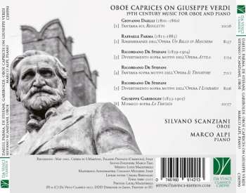 CD Giuseppe Gariboldi: Oboe Caprices On Giuseppe Verdi: 19th Century Music For Oboe And Piano
