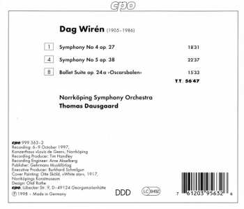 CD Norrköping Symphony Orchestra: Symphonies 4 & 5 - Oscarsbalen Ballet Suite