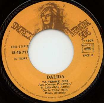 SP Dalida: Anima Mia / Ta Femme