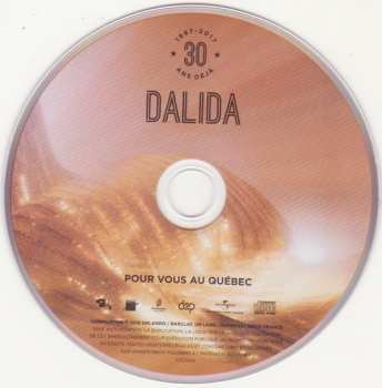 CD Dalida: Pour Vous Au Québec