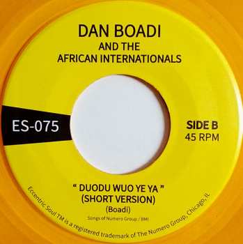 SP Dan Boadi And The African Internationals: Money Is The Root Of Evil / Duodu Wuo Ye Ya CLR