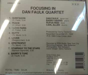 CD Dan Faulk: Focusing in