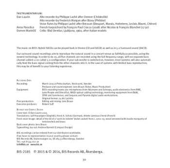 SACD Dan Laurin: Sonates Et Suites