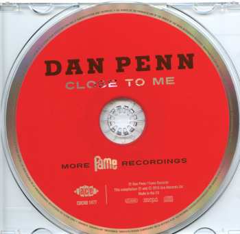 CD Dan Penn: Close To Me (More Fame Recordings)