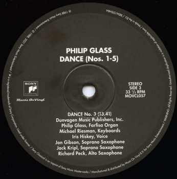 3LP Philip Glass: Dance Nos. 1-5