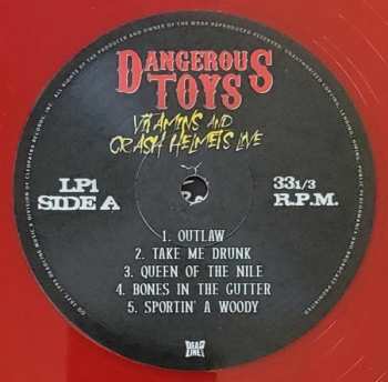 2LP Dangerous Toys: Vitamins And Crash Helmets Live CLR | LTD