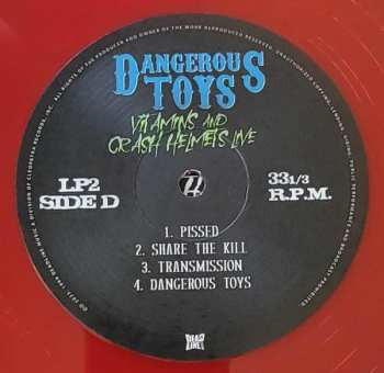 2LP Dangerous Toys: Vitamins And Crash Helmets Live CLR | LTD