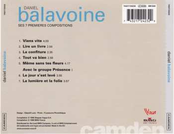 CD Daniel Balavoine: Ses 7 Premières Compositions