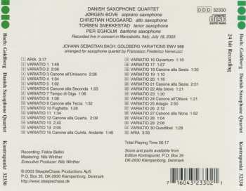 CD Danish Saxophone Quartet: Bach: Goldberg Variations