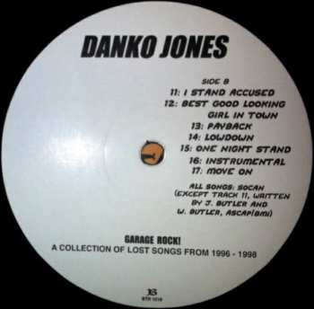 LP Danko Jones: Garage Rock! (A Collection Of Lost Songs From 1996 - 1998)