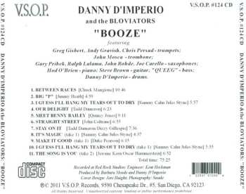 CD Danny D'Imperio And The Bloviators: Booze