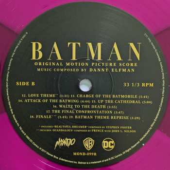 LP/Dobozkészlet Danny Elfman: Batman (Original Motion Picture Score) LTD | CLR