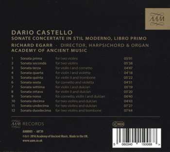 CD The Academy Of Ancient Music: Sonate Concertate In Stil Moderno, Libro Primo