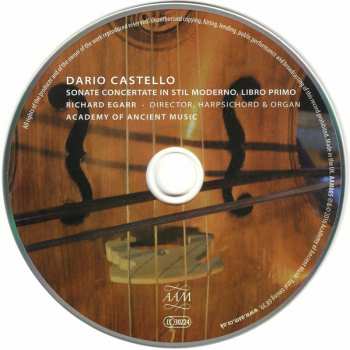 CD The Academy Of Ancient Music: Sonate Concertate In Stil Moderno, Libro Primo
