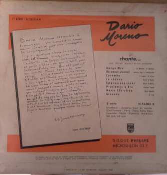 LP Dario Moreno: Chante Ses Derniers Succès