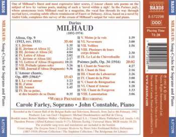 CD Darius Milhaud: Alissa • L'Amour Chante • Poèmes Juifs