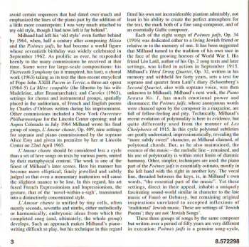 CD Darius Milhaud: Alissa • L'Amour Chante • Poèmes Juifs