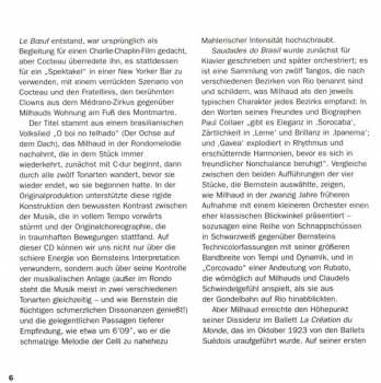 CD Leonard Bernstein: La Création Du Monde / Le Boeuf Sur Le Toit / Saudades Do Brasil