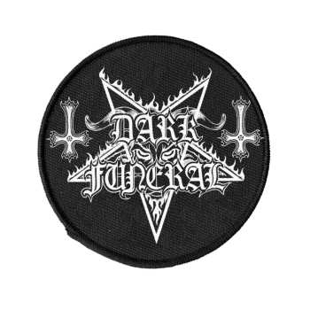 Merch Dark Funeral: Felvarró Logo Dark Funeral (circle) (woven)