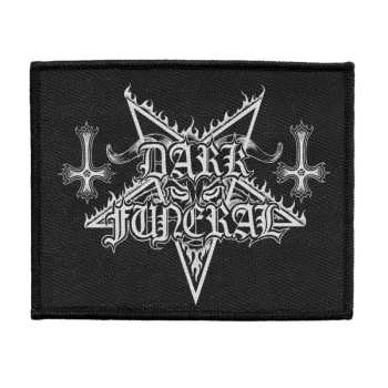 Merch Dark Funeral: Felvarró Logo Dark Funeral (woven)