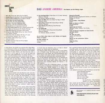 LP Paul Robeson: Das Andere Amerika (Paul Robeson Und Earl Robinson Singen)