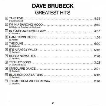 CD Dave Brubeck: Dave Brubeck's Greatest Hits