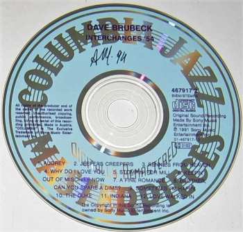 CD Dave Brubeck: Interchanges '54