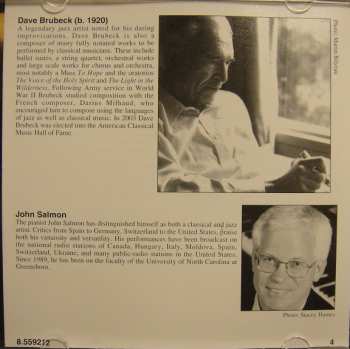 CD Dave Brubeck: Chromatic Fantasy Sonata • Rising Sun • The Salmon Strikes