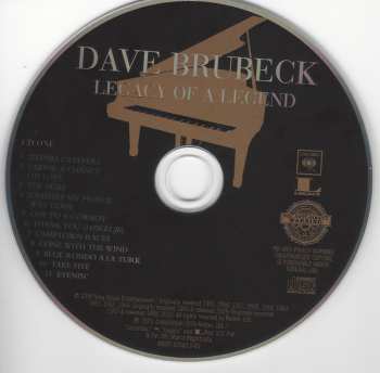 2CD Dave Brubeck: Legacy Of A Legend