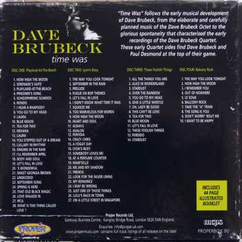4CD/Dobozkészlet Dave Brubeck: Time Was