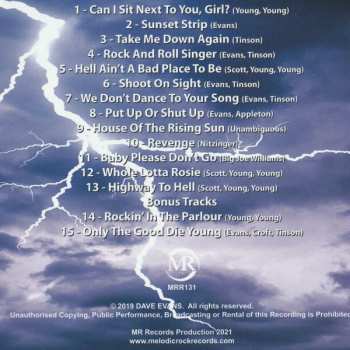CD Dave Evans: Lightning & Thunder: Live Latin American Tour 2019