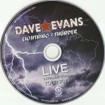 CD Dave Evans: Lightning & Thunder: Live Latin American Tour 2019