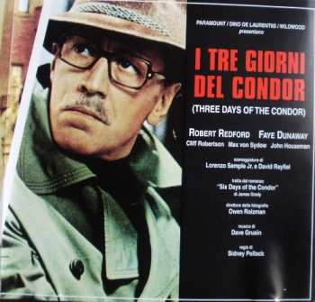 CD Dave Grusin: I Tre Giorni Del Condor = Three Days Of The Condor (Original Soundtrack Recording)
