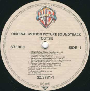 LP Dave Grusin: Tootsie - Original Motion Picture Soundtrack