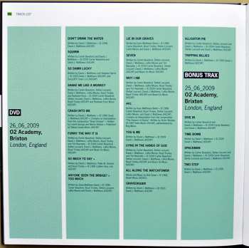 3CD/DVD/Dobozkészlet Dave Matthews Band: Europe 2009 LTD