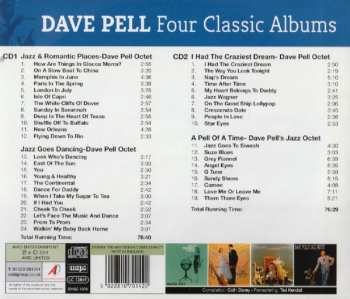 2CD Dave Pell: Four Classic Albums: Jazz And Romantic Places - Dave Pell Octet / Jazz Goes Dancing - Dave Pell Octet / I Had The Craziest Dream - Dave Pell Octet / A Pell Of A Time - Dave Pell's Jazz Octet